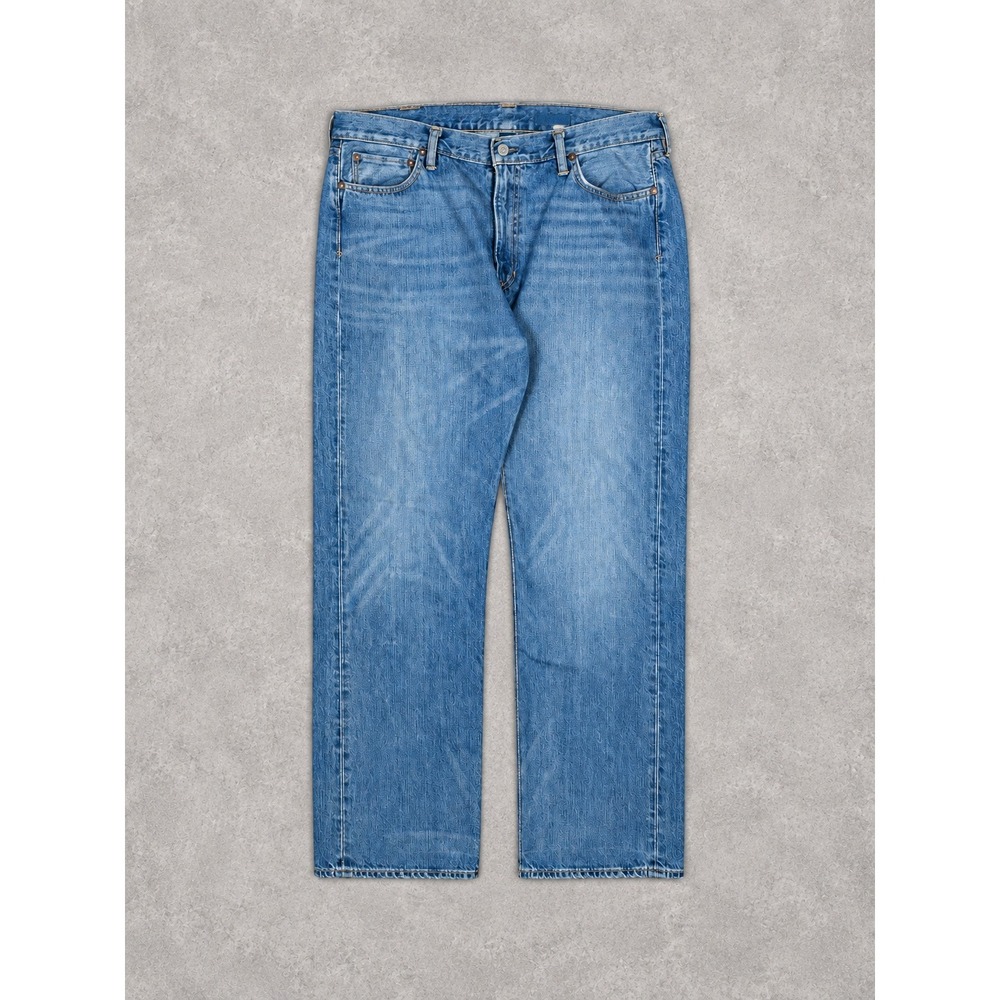 Polo Ralph Lauren Classic Fit Jeans Mens 38x32 Blue Denim Heritage Medium Wash